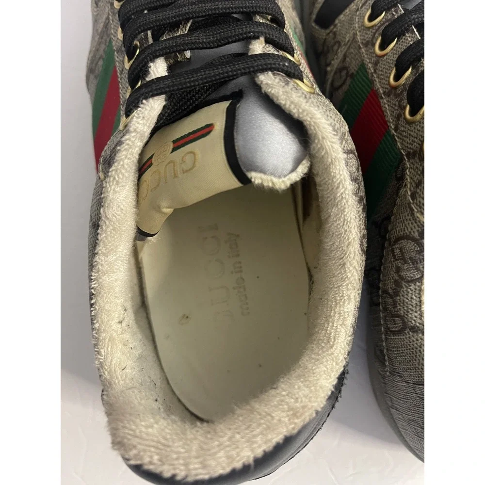 Gucci Screener GG‎ Canvas Low-Top Sneakers Size 10 - Picture 10 of 16
